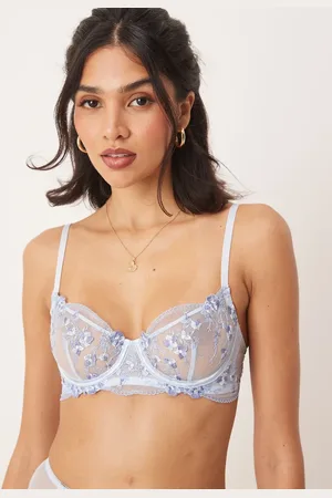Kat The Label Sofia Underwire bra in cornflower