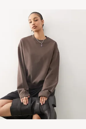 Weekday Essence sweatshirt in dark