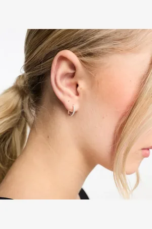 Kingsley Ryan Sterling embossed 14mm hoop earrings