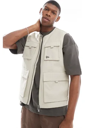 New Era Utlity vest in beige