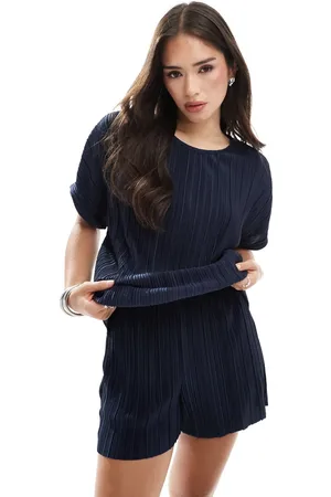 VERO MODA Plisse t-shirt co-ord in