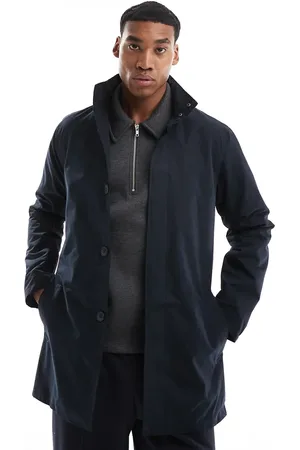 French Connection French Connection lined funnel neck mac jacket in