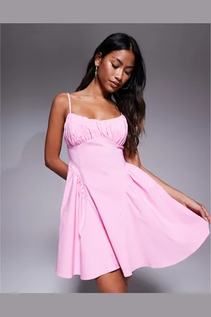 New Look Ruched top mini dress in