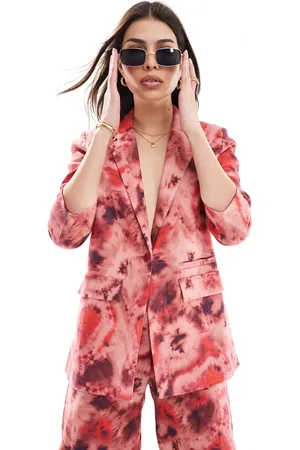 SCALPERS Tie dye linen blazer in
