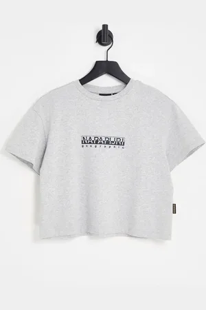 Napapijri Box cropped t-shirt in light