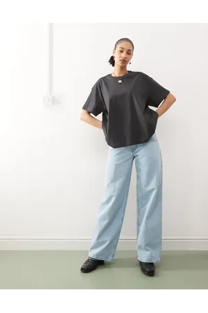 Weekday Boxy fit oversized t-shirt in off