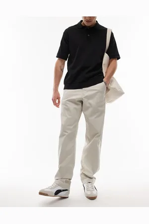 Wrangler Casey Jones workwear relaxed fit twill chino trousers in beige
