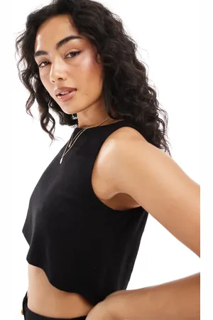 ASOS Co-ord linen blend sleeveless top in