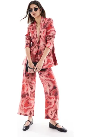 SCALPERS Tie dye linen pant in