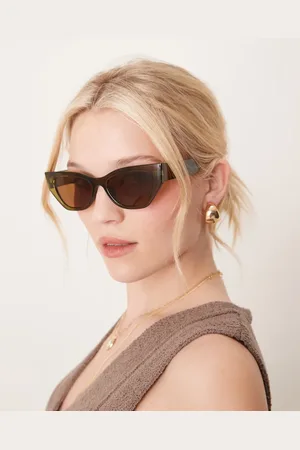 Jeepers Peepers Cat eye sunglasses in olive