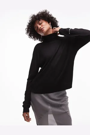 MANGO High neck relaxed jumper in