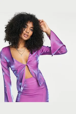 Annorlunda Two-tone cut out blouse co-ord in