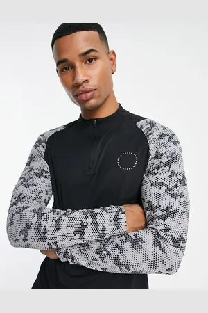 Able Active A Better Life Exists Active half zip long sleeve t-shirt in