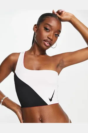 Nike Nike Icon colourblock 3 in 1 bikini top in and white