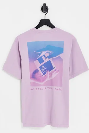 Coney Island Picnic Online t-shirt in lilac with chest and back print
