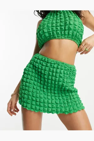 Public Desire X Paris Artiste seersucker skirt co-ord in bright