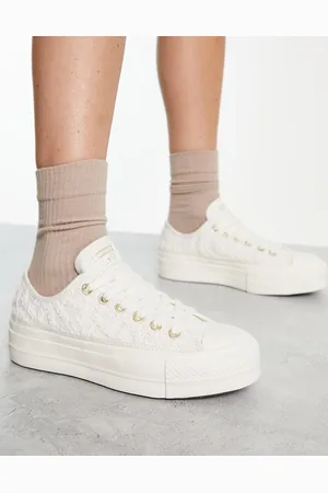 Converse Chuck Taylor All Star Lift Ox crochet trainers in