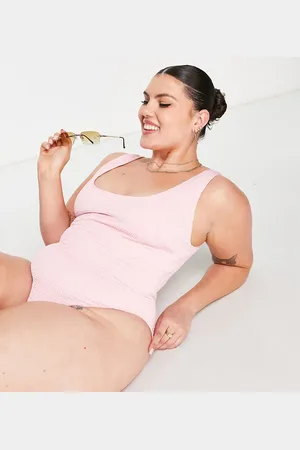 Peek & Beau Exclusive scoop neck swimsuit in crinkle