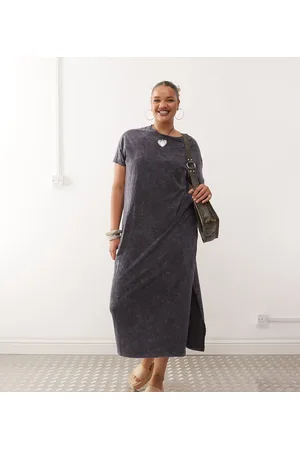 Noisy May Maxi t-shirt dress in washed