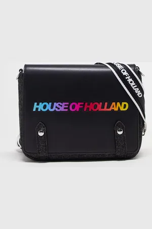 House of Holland Logo satchel bag in