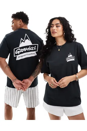 Gramicci Unisex cotton t-shirt with mountain graphic in