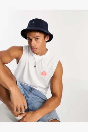 Original Penguin Penguin terry towelling bucket hat in navy