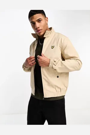 Lyle & Scott Icon logo harrington jacket in stone