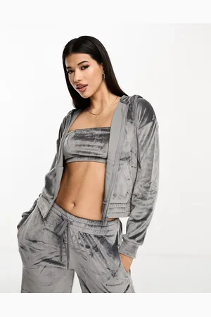 Boux Avenue Slinky velour zip hoody in