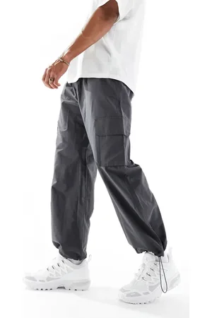 ADPT. Loose fit cargo pants in dark