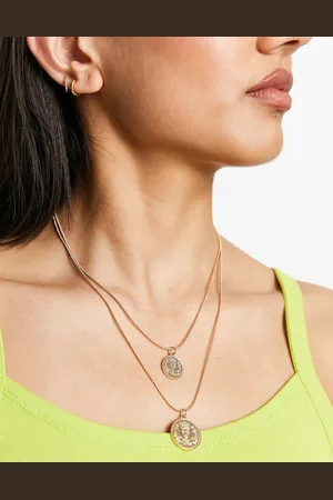 Aldo Eowoirien double coin pendant necklace in