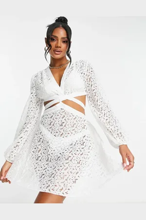 Unique 21 Unique 21 lace beach dress with cut out in