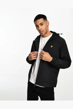 Lyle & Scott Icon logo zip through hooded jacket in