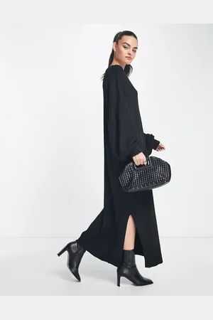 ASOS Slouchy v neck midi jumper dress in