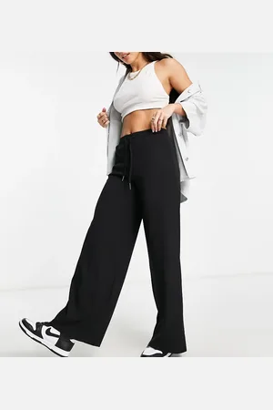 Noisy May Drawstring wide leg trousers in