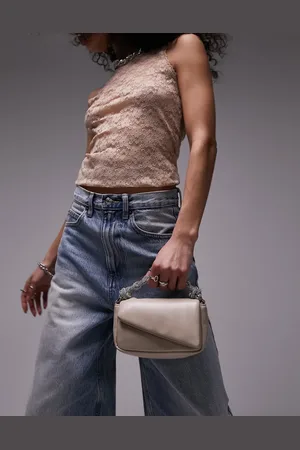 Topshop Gwen puffy grab bag with diamante handle in