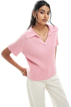 ASOS Knitted polo top in