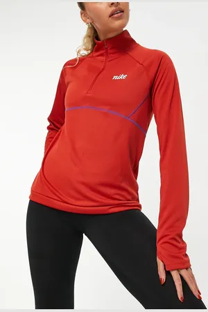 Nike Icon Clash Pacer 1/4 zip midlayer in dark