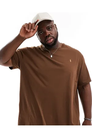 Ralph Lauren Big & Tall icon logo t-shirt in brown