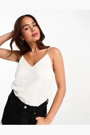 VERO MODA Lace cami t-shirt in