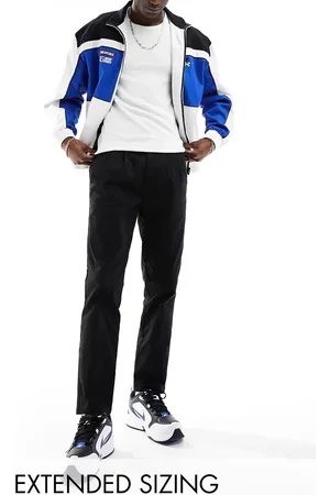 ASOS Pleated tapered chinos in