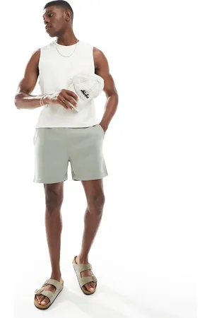 ASOS Essential slim shorts in light khaki