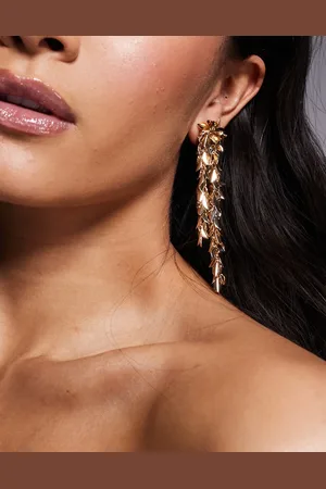 ASOS Drop earrings in small petal design in tone