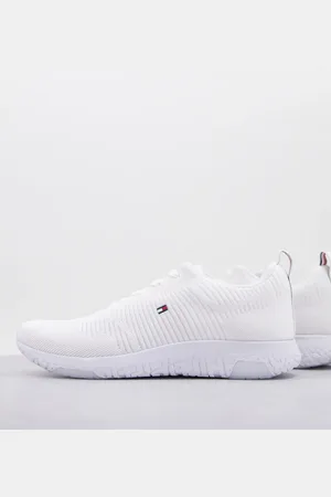 Tommy Hilfiger Knit runner trainer with small flag logo in