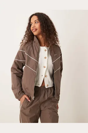 Nike Windrunner track jacket in brown