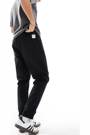 ASOS Tapered pull on trousers in with patch