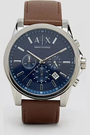 Armani Exchange AX2501 leather strap watch