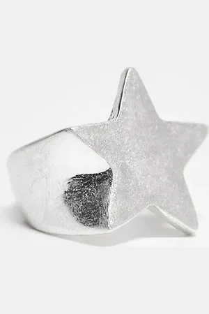 Monki Mix and match star signet ring in