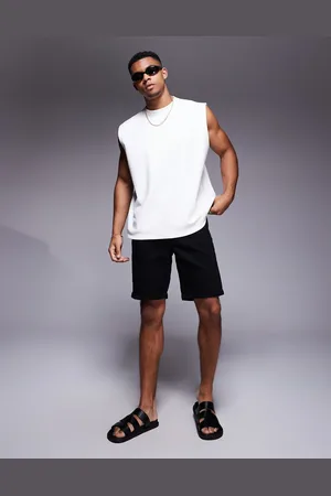 River Island Slim denim shorts in