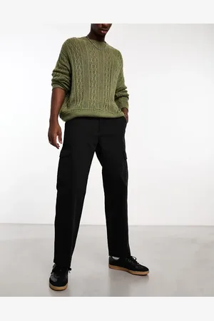 Cotton On Cotton On relaxed cargo trousers in herringbone