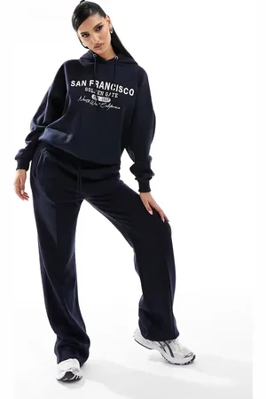 In The Style X Perrie Sian wide leg jogger bottoms co-ord in